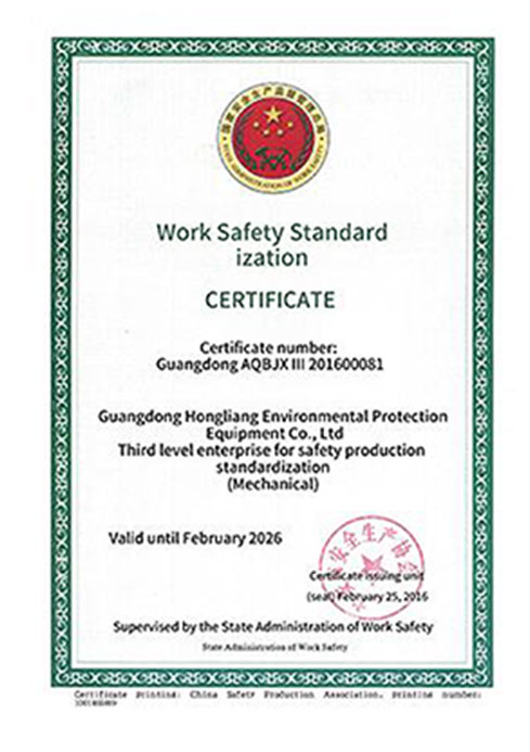 Work Safety Standardization