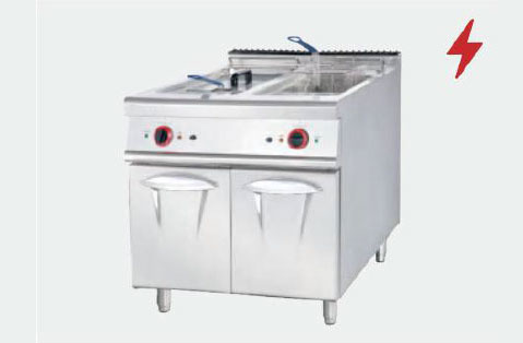 Electric Fryer (2-Tan & 2-Basket)& Cabinet