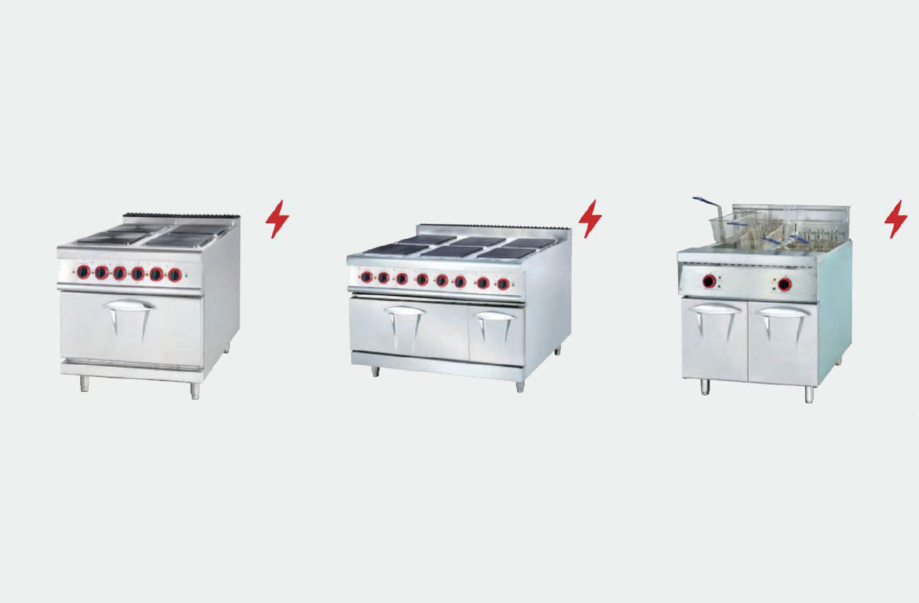 Electric Range &4-Hot Plate & Oven