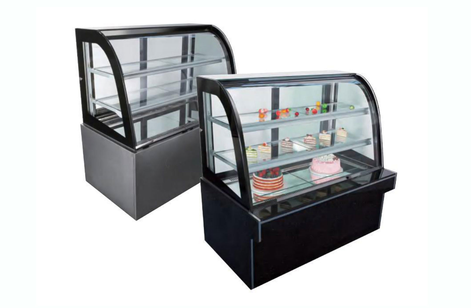 Curved Cake Showcase